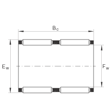 滾針及保持架組件 K60X68X30-ZW, 根據(jù) DIN 5405-1/ ISO 3030 標(biāo)準(zhǔn)，雙列