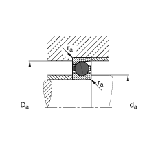 主軸軸承 HCB7011-C-T-P4S, 調(diào)節(jié)，成對或單元安裝，接觸角 α = 15°，陶瓷球，限制公差